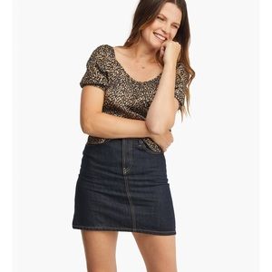 ABLE: Denim A-Line Skirt